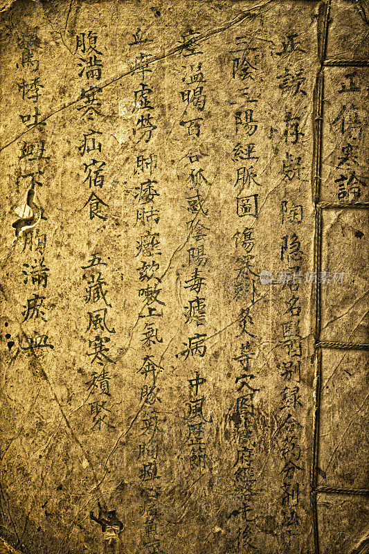 Old medicine book from Qing Dynasty